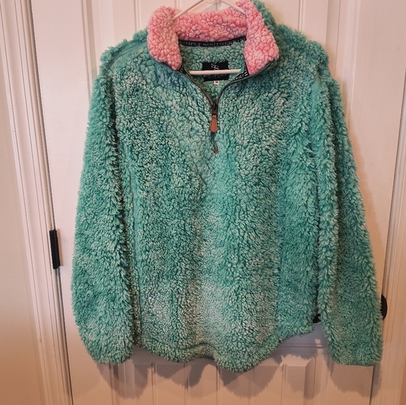 Simply Southern Tops - Simply Southern half zip sherpa